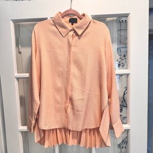 Pink Tuckernuck Pleated Blouse